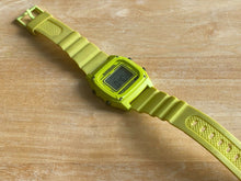 Load image into Gallery viewer, Quiksilver Men 100m Green Rectangle Digital Alarm Chrono Watch Hours~New Battery
