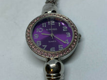 Load image into Gallery viewer, by Hugo Lady Silver Rhinestone Japan Movt Analog Quartz Watch Hours~New Battery
