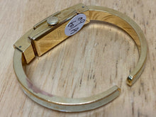 Load image into Gallery viewer, VTG Atlanta Lady 20 Micron Gold Plated Enamel Cuff Swiss Hand-Wind Watch Hours
