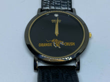 Load image into Gallery viewer, Unused Seiko 7N00 Orange Crush Men Black Thin Analog Quartz Watch Hours~New Batt
