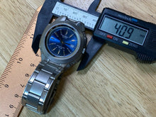 Load image into Gallery viewer, Casio MTP-3050 Men 50m Silver Blue Steel Analog Quartz Watch Hours~Date~New Batt
