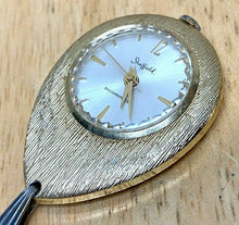 Load image into Gallery viewer, Vintage Sheffield Swiss Lady Aluminum Hand-Wind Pendant Pocket Watch Hours
