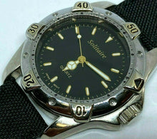 Load image into Gallery viewer, Vintage Solitaire Mens Silver Moving Bezel Analog Quartz Watch Hours~New Battery
