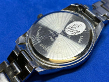 Load image into Gallery viewer, FMD Men Silver Black Japan Movt Rhinestone Analog Quartz Watch Hours~New Battery
