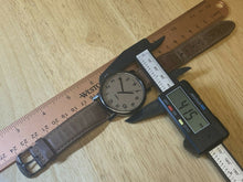 Load image into Gallery viewer, Timex Indiglo Mens 30m Black Brown Leather Analog Quartz Watch Hours~New Battery
