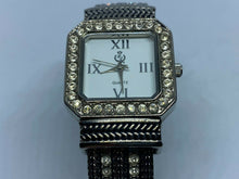Load image into Gallery viewer, Premier Design Lady Silver Rhinestone Cuff Bangle Quartz Watch Hours~New Battery
