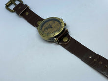 Load image into Gallery viewer, WoMaGe Musical Notes Dial Antique Bronze Finish Quartz Watch Hours~New Battery
