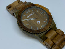 Load image into Gallery viewer, Unused Bewell Mens All Brown Solid Wood Analog Quartz Watch Hours~New Battery
