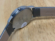 Load image into Gallery viewer, Timex Indiglo Mens 30m Silver White Leather Analog Quartz Watch Hour~New Battery
