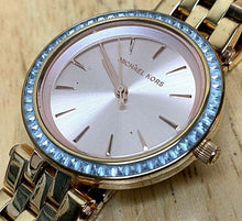 Load image into Gallery viewer, Michael Kors MK-3366 Lady 50m Rose Gold Steel Analog Quartz Watch Hours~New Batt
