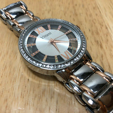 Load image into Gallery viewer, Vivani Men Lady Dual Tone Rhinestone Roman Analog Quartz Watch Hours~New Battery

