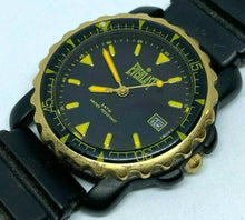 Load image into Gallery viewer, Everlast Men 30m Gold-Black Moving Bezel Analog Quartz Watch Hours~Date~New Batt
