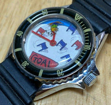 Load image into Gallery viewer, Vintage Out Of Time Men Lady Ski Theme Silver Analog Quartz Watch Hours~New Batt
