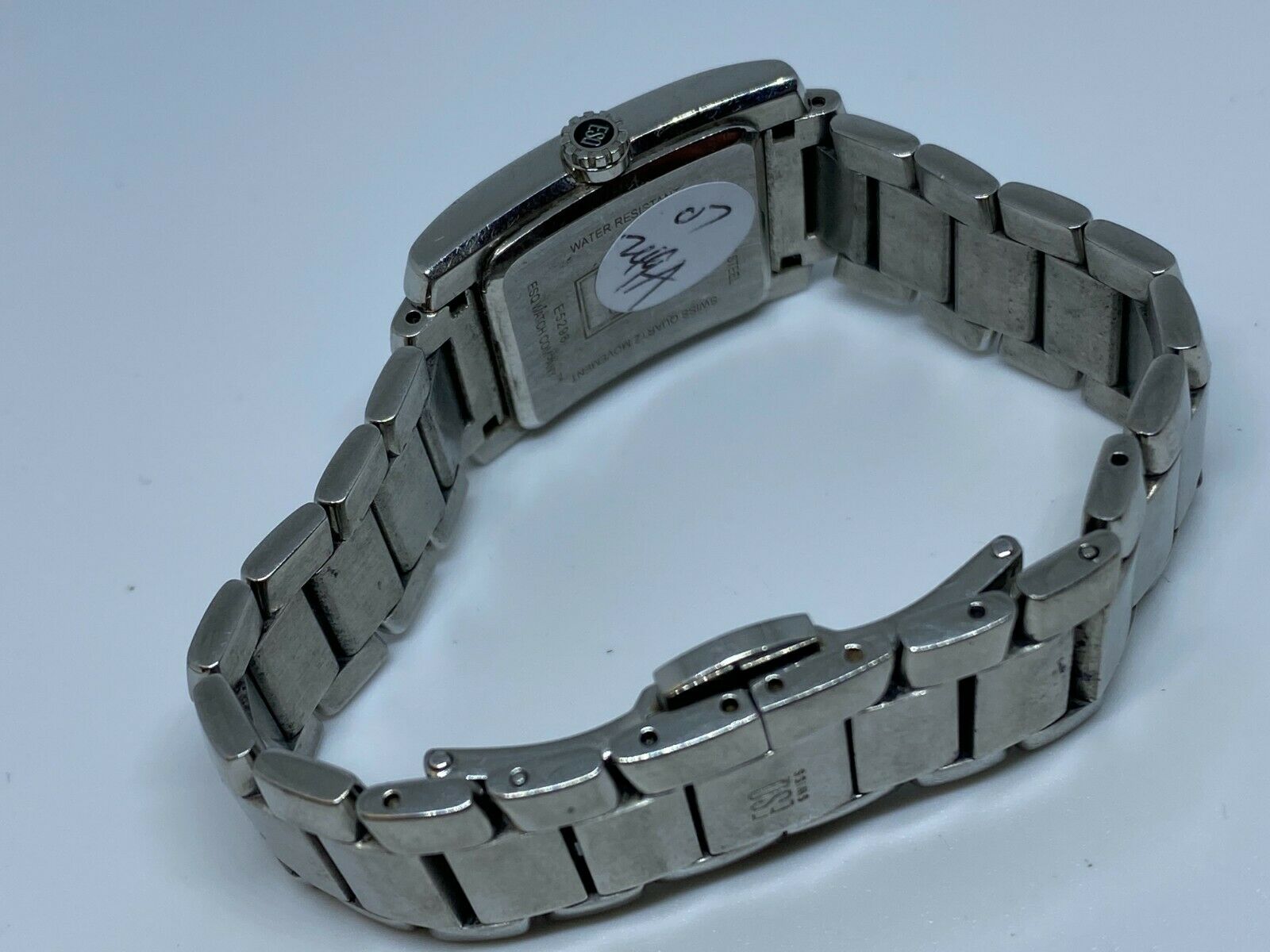 ESQ Movado E5298 Lady Steel Black Rectangle Analog Quartz 
