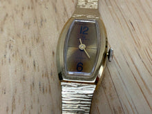 Load image into Gallery viewer, Vintage Helbros Lady 17 Jewels Gold Tone Barrel Hand-Wind Mechanical Watch Hours
