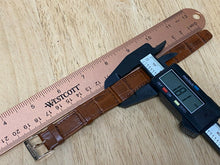 Load image into Gallery viewer, Original New Citizen Brown Genuine Leather Golden Buckle Watch Strap Band~18mm
