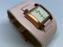 Load image into Gallery viewer, Anne Klein Lady Small Second Wide Pink Leather Swiss Quartz Watch Hours~New Batt
