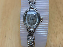 Load image into Gallery viewer, VTG Bulova Lady 10k RGP GF Band 3 Real Diamonds Hand-Wind Mechanical Watch Hours
