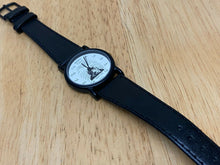 Load image into Gallery viewer, Vintage Relative Time Men Lady Black Leather Analog Quartz Watch Hour~New Batter
