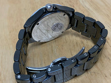 Load image into Gallery viewer, Isaac Mizrahi Lady 30m Ceramic Flower Bezel Analog Quartz Watch Hours~New Batter
