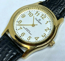 Load image into Gallery viewer, Unused Champion Men Lady Gold Tone Leather Analog Quartz Watch Hours~New Battery
