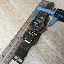 Load image into Gallery viewer, Kontas UFO Style Brown Rose Gold Tone Skeleton Self-Winding Automatic Watch Hour
