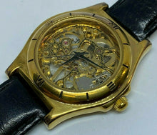 Load image into Gallery viewer, VTG Nick Of Time Mens 17 Jewels Skeleton Hand-Wind Mechanical Analog Watch Hours
