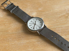 Load image into Gallery viewer, Timex Weekender Men Silver White Gray Band Analog Quartz Watch Hours~New Battery
