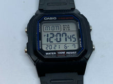 Load image into Gallery viewer, Casio W-800H Men Black Square Digital Alarm Chrono Quartz Watch Hour~New Battery
