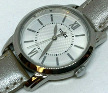 Load image into Gallery viewer, Timex Men Lady 30m Silver Leather Band Analog Quartz Watch Hours~New Battery
