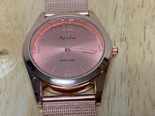 Load image into Gallery viewer, Appolus New York Men Rose Gold Tone Mesh Band Analog Quartz Watch Hours~New Batt
