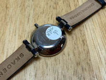 Load image into Gallery viewer, Skagen Lady 30m Rhinestone Steel Leather Analog Quartz Watch Hours~New Battery
