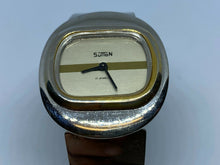 Load image into Gallery viewer, VTG Sutton Lady 17 Jewels Dual Tone Cuff Bangle Hand-Wind Mechanical Watch Hours
