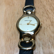 Load image into Gallery viewer, Anne Klein AK/2630 Lady Gold Tone Leather Analog Quartz Watch Hours~New Battery
