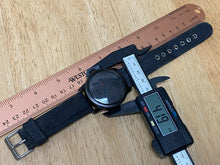 Load image into Gallery viewer, Citizen Eco-Drive E101 Mens 100m Black Fabric Analog Quartz Watch Hours~Day Date
