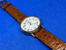 Load image into Gallery viewer, Vintage Timex Indiglo Men Gold Tone Leather Analog Quartz Watch Hour~New Battery
