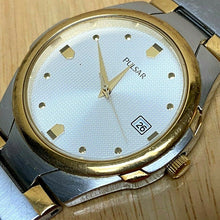 Load image into Gallery viewer, Vintage Pulsar V732-X155 Men Dual Tone Analog Quartz Watch Hour~Date~New Battery
