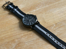 Load image into Gallery viewer, Timex Weekender Indiglo Mens Silver Black Analog Quartz Watch Hours~New Battery
