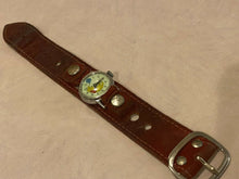 Load image into Gallery viewer, Rare Vintage Disney Pooh Sears Lady Old Leather Hand-Wind Mechanical Watch Hours
