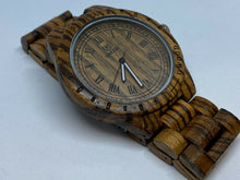 Load image into Gallery viewer, UWOOD Mens All Dark Brown Solid Wood Roman Analog Quartz Watch Hours~New Battery
