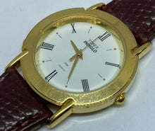 Load image into Gallery viewer, Vintage Timex Indiglo Men Gold Tone Leather Analog Quartz Watch Hour~New Battery
