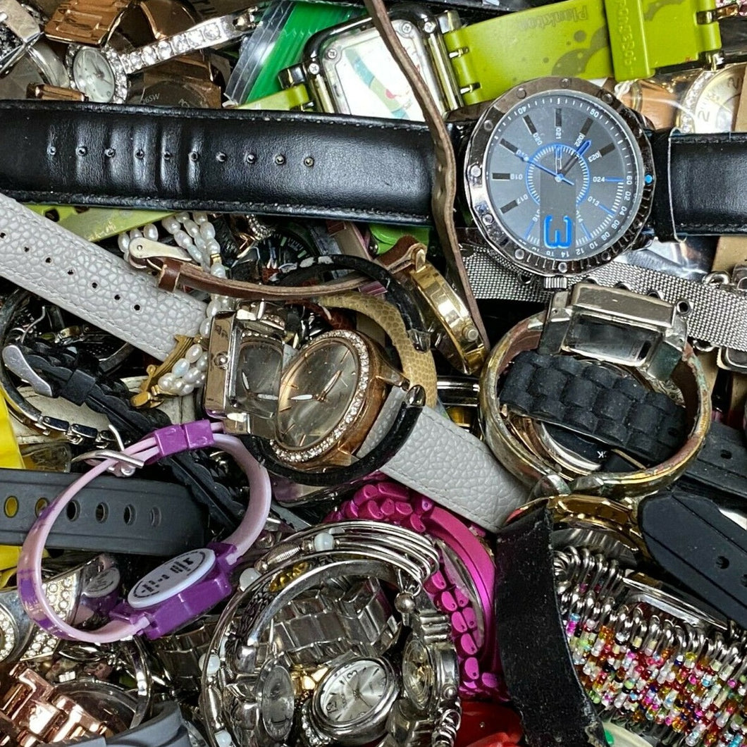 Watch Lot 17+LBS Mixed Men Lady Analog Digital Quartz Watches~All Complete~FS625