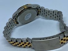 Load image into Gallery viewer, New Vintage DOLE Men Dual Tone Fluted Bezel Japan Movt Analog Quartz Watch Hours
