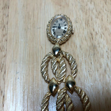 Load image into Gallery viewer, Vintage A Propos Thick Chain Necklace Gold Tone Hand-Winding Pendant Watch Hours
