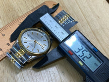 Load image into Gallery viewer, Vintage Sharp Japan Men Dual Tone Analog Quartz Watch Hours~Day Date~New Battery
