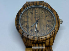 Load image into Gallery viewer, UWOOD Mens All Dark Brown Solid Wood Roman Analog Quartz Watch Hours~New Battery
