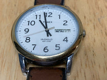 Load image into Gallery viewer, Timex Indiglo Mens 30m Dual Tone Analog Quartz Watch Hours~Day Date~New Battery
