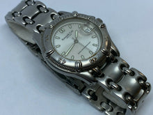 Load image into Gallery viewer, Kenneth Cole Men 100m Moving Bezel Silver Analog Quartz Watch Hour~Date~New Batt
