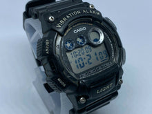 Load image into Gallery viewer, Casio W-735H Mens 100m Black Digital Vibration Alarm Quartz Watch Hours~New Batt
