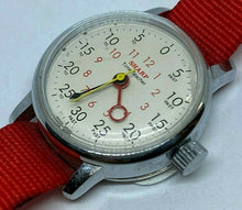 Load image into Gallery viewer, Vintage Sharp Time Teacher Lady Silver Red Japan Hand-Wind Mechanical Watch Hour
